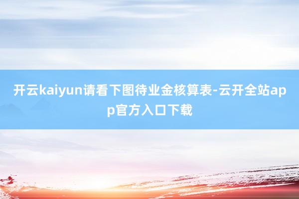 开云kaiyun请看下图待业金核算表-云开全站app官方入口下载