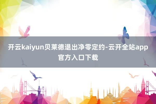 开云kaiyun贝莱德退出净零定约-云开全站app官方入口下载